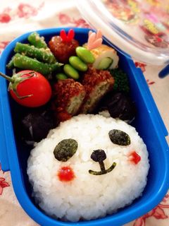 初心者でも簡単♪パンダキャラ弁-レシピのメイン写真