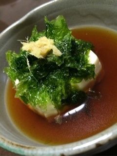 アオサ海苔のせあったか豆腐-レシピのメイン写真