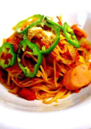 キャベツと魚肉ソーセージのナポリタン-レシピのメイン写真