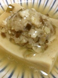 高野豆腐のなす肉詰め-レシピのメイン写真