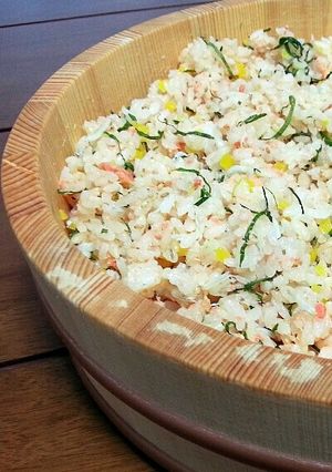鮭しらすたくあんの混ぜご飯☆おにぎりにも-レシピのメイン写真