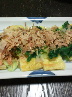 Wネギのせ焼き油あげ-レシピのメイン写真