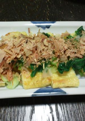 Wネギのせ焼き油あげ-レシピのメイン写真