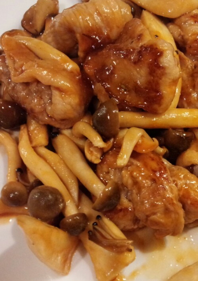 きのこと豚肉のケチャップ炒め-レシピのメイン写真