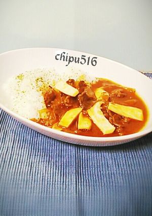 簡単子供が喜ぶ！自家製ルーのハヤシライス-レシピのメイン写真