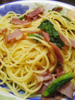 菜の花とベーコンの春パスタ-レシピのメイン写真