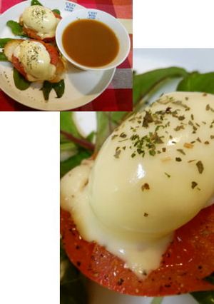とろんとチーズでゆで玉＆トマトのバゲット-レシピのメイン写真