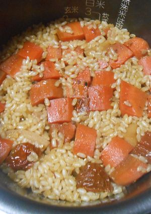オレンジ煮の炊き込みご飯-レシピのメイン写真
