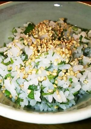 青シソご飯 簡単で揚げ物にぴったり!!-レシピのメイン写真