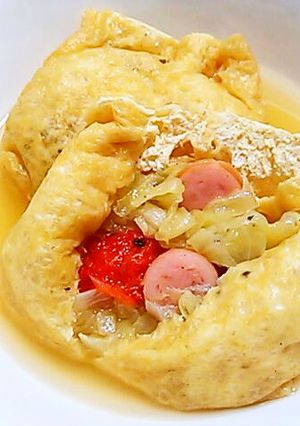楽しい福袋･巾着⑦キャベツでポトフ風-レシピのメイン写真
