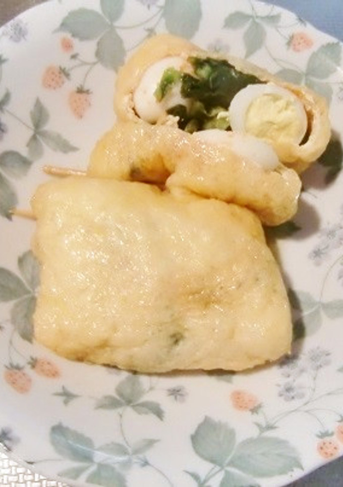 トマトソースで、うずらの卵の巾着を-レシピのメイン写真