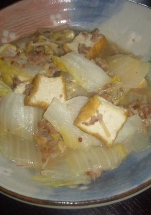 白菜と豚挽き肉と厚揚げの中華あんかけ☆-レシピのメイン写真