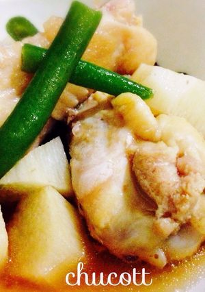 鶏手羽元と長芋の煮物♡簡単 やわらか-レシピのメイン写真