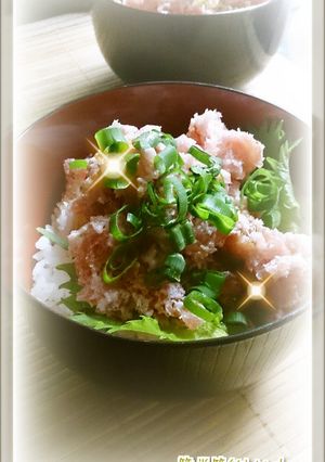調理不要！ごま油香るネギトロ丼♪-レシピのメイン写真