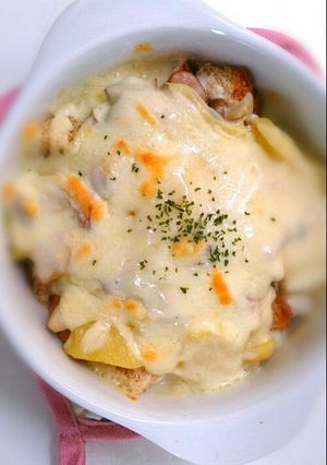 残り物野菜でパングラタン♪-レシピのメイン写真