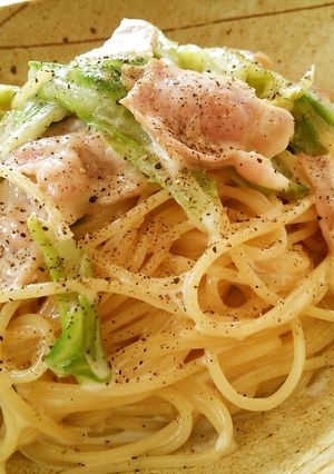 春ｷｬﾍﾞﾂのｸﾘｰﾑﾊﾟｽﾀ♪-レシピのメイン写真