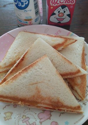 ☆簡単ホットサンド☆卵とポテトサラダ☆-レシピのメイン写真
