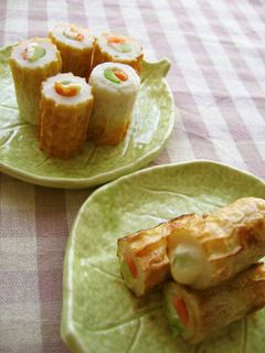 お弁当に✿ブロッコリーの茎で3色ちくわ♡-レシピのメイン写真