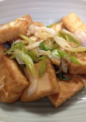 厚揚げのねぎニンニク-レシピのメイン写真