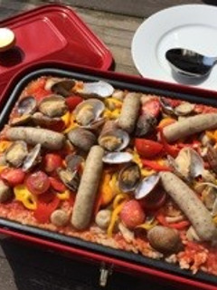 ホットプレートで簡単♪ウィンナーパエリア-レシピのメイン写真