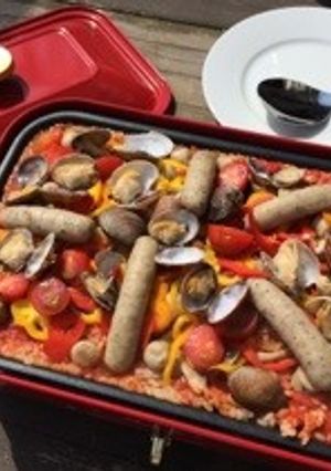 ホットプレートで簡単♪ウィンナーパエリア-レシピのメイン写真