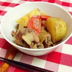 รูปของ 豚こまと新じゃがの煮物