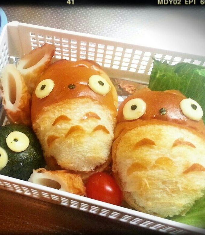 ロールパンのトトロサンドイッチ弁当-レシピのメイン写真
