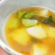 ブロッコリー茎とじゃが芋の中華スープ