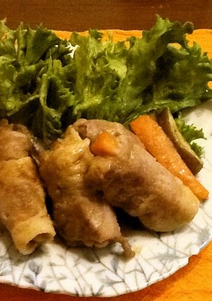 豚肉の野菜巻き甘酢ソース-レシピのメイン写真