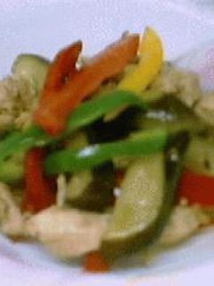 ささみと夏野菜のチャイニーズペッパー炒め-レシピのメイン写真