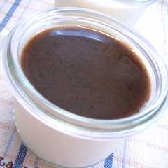 รูปของ ☆そら豆プリンの黒ごまソース☆