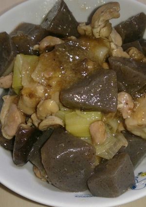 鶏肉とこんにゃくのゴマ油醤油煮-レシピのメイン写真