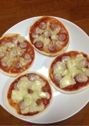 乗せて焼くだけ！手乗りピザ☆-レシピのメイン写真