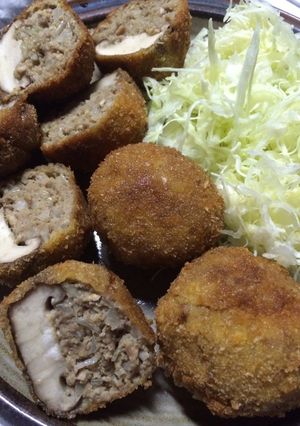コロコロしいたけメンチカツ-レシピのメイン写真