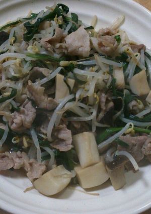 簡単！ﾗｰﾒﾝｽｰﾌﾟで,もやし炒め-レシピのメイン写真