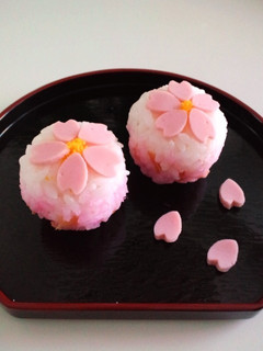 和菓子風♡桜の手毬寿司1♡お花見お雛祭り-レシピのメイン写真