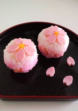 和菓子風♡桜の手毬寿司1♡お花見お雛祭り-レシピのメイン写真