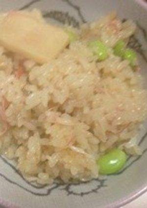 たけのこと枝豆の炊き込みご飯-レシピのメイン写真