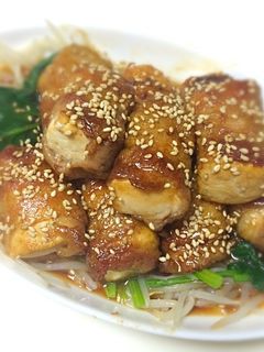 【山下】お腹満足!肉巻き豆腐!-レシピのメイン写真