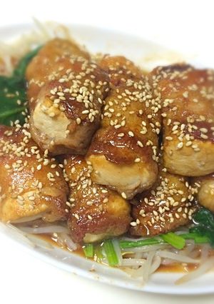 【山下】お腹満足！肉巻き豆腐！-レシピのメイン写真