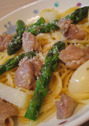 アスパラと鶏肉とジャガイモのパスタ-レシピのメイン写真