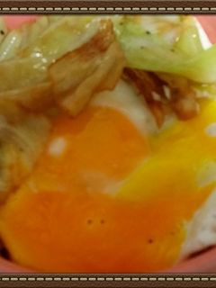 目玉焼きキャベツ丼☆-レシピのメイン写真