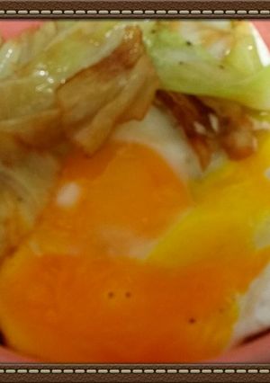 目玉焼きキャベツ丼☆-レシピのメイン写真