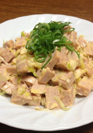 スパムの葱和え-レシピのメイン写真