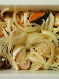 焼き鮭の酢醤油漬け-レシピのメイン写真