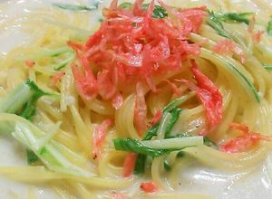 和マイルド☆～カツオ粉クリーミーパスタ♪-レシピのメイン写真