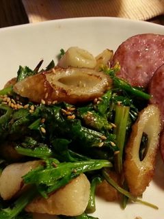 簡単★菜の花とちくわの醤油炒め-レシピのメイン写真