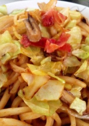 うどんでナポリタン-レシピのメイン写真