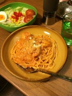エビのトマトクリームパスタ-レシピのメイン写真