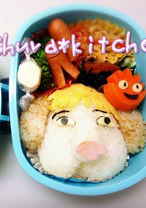 ジブリ❈キャラ弁【ハウルの動く城】ヒン-レシピのメイン写真